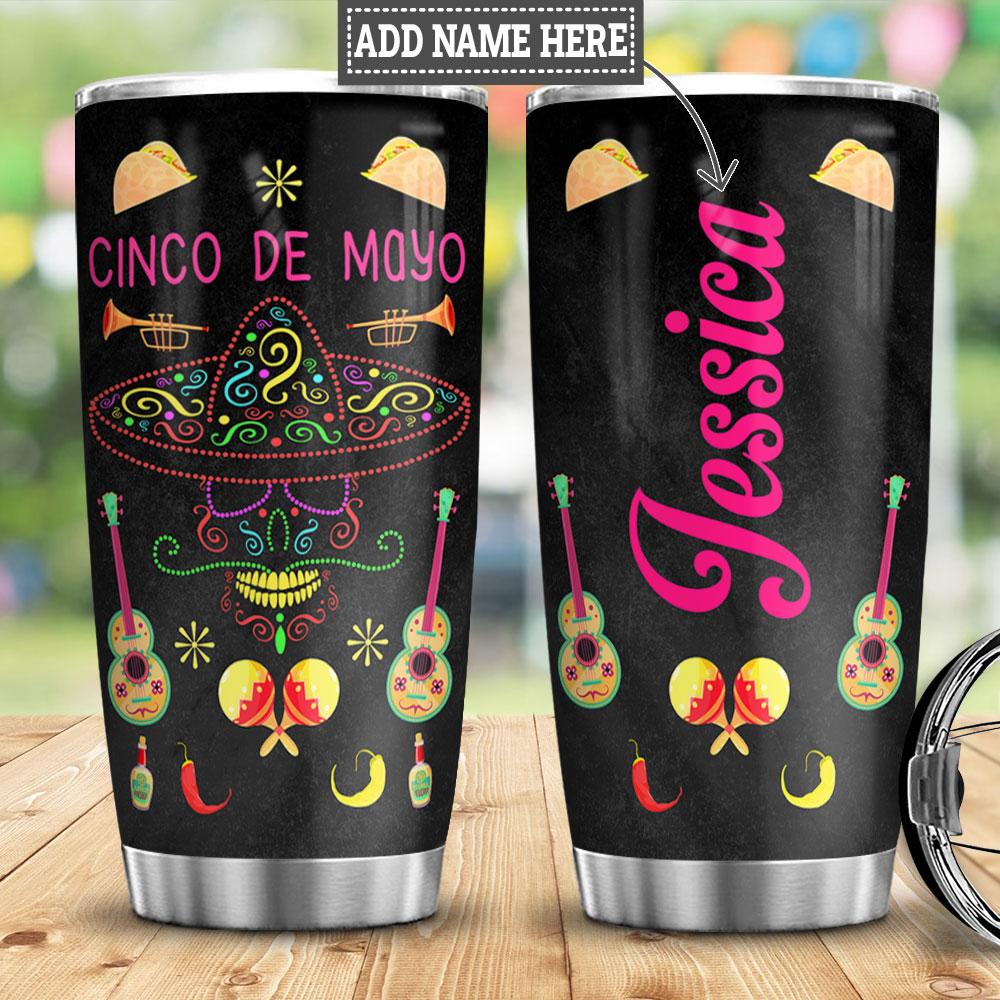 Personalized Mexico Cinco De Mayo Stainless Steel Tumbler