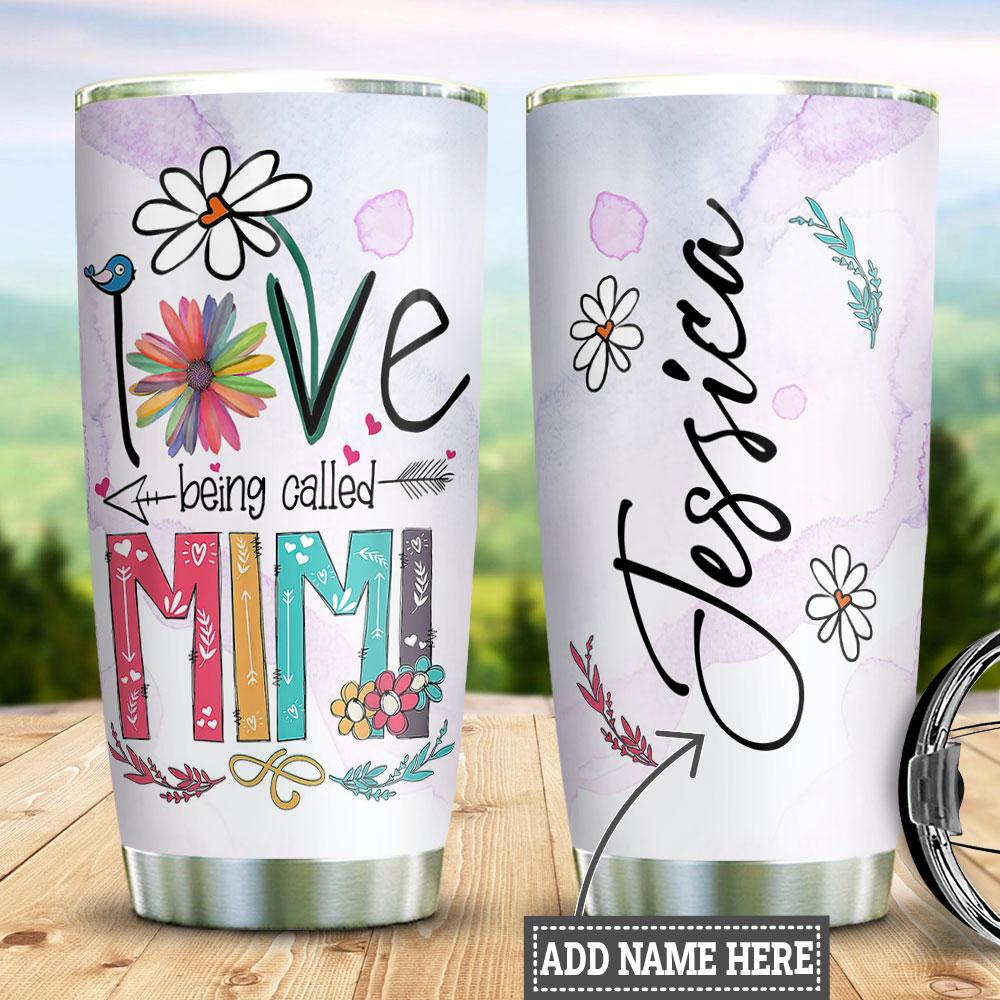 Personalized Mom Mimi Love Stainless Steel Tumbler