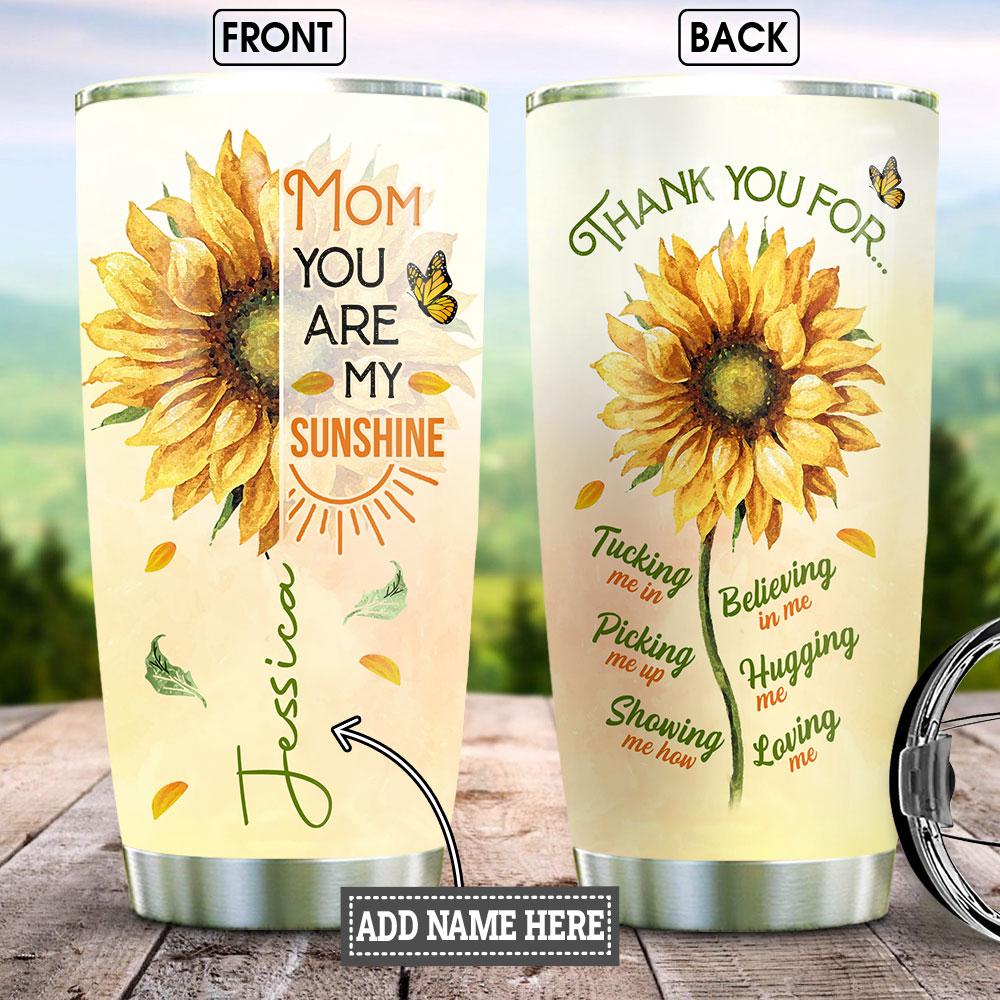 Personalized Mom Thank You Stainless Steel Tumbler