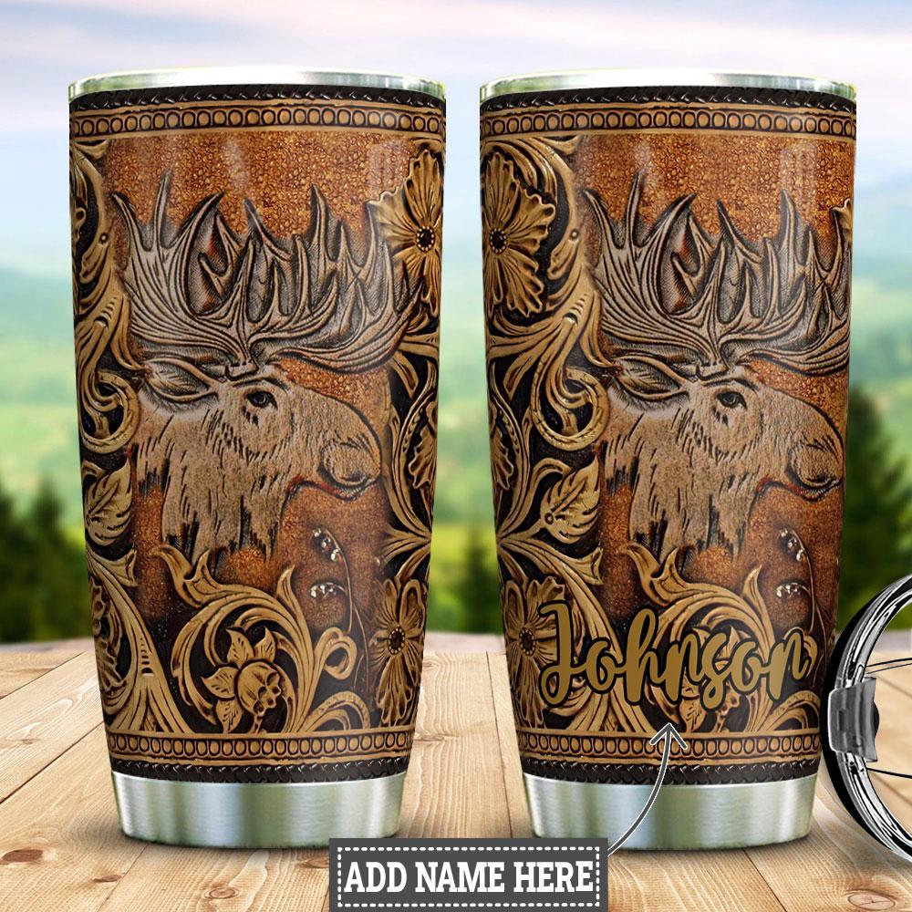 Personalized Moose Stainless Steel Tumbler