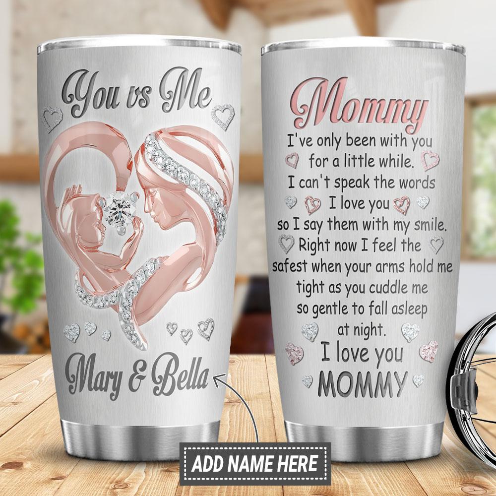 Personalized New Mom Letter Jewelry Style Stainless Steel Tumbler