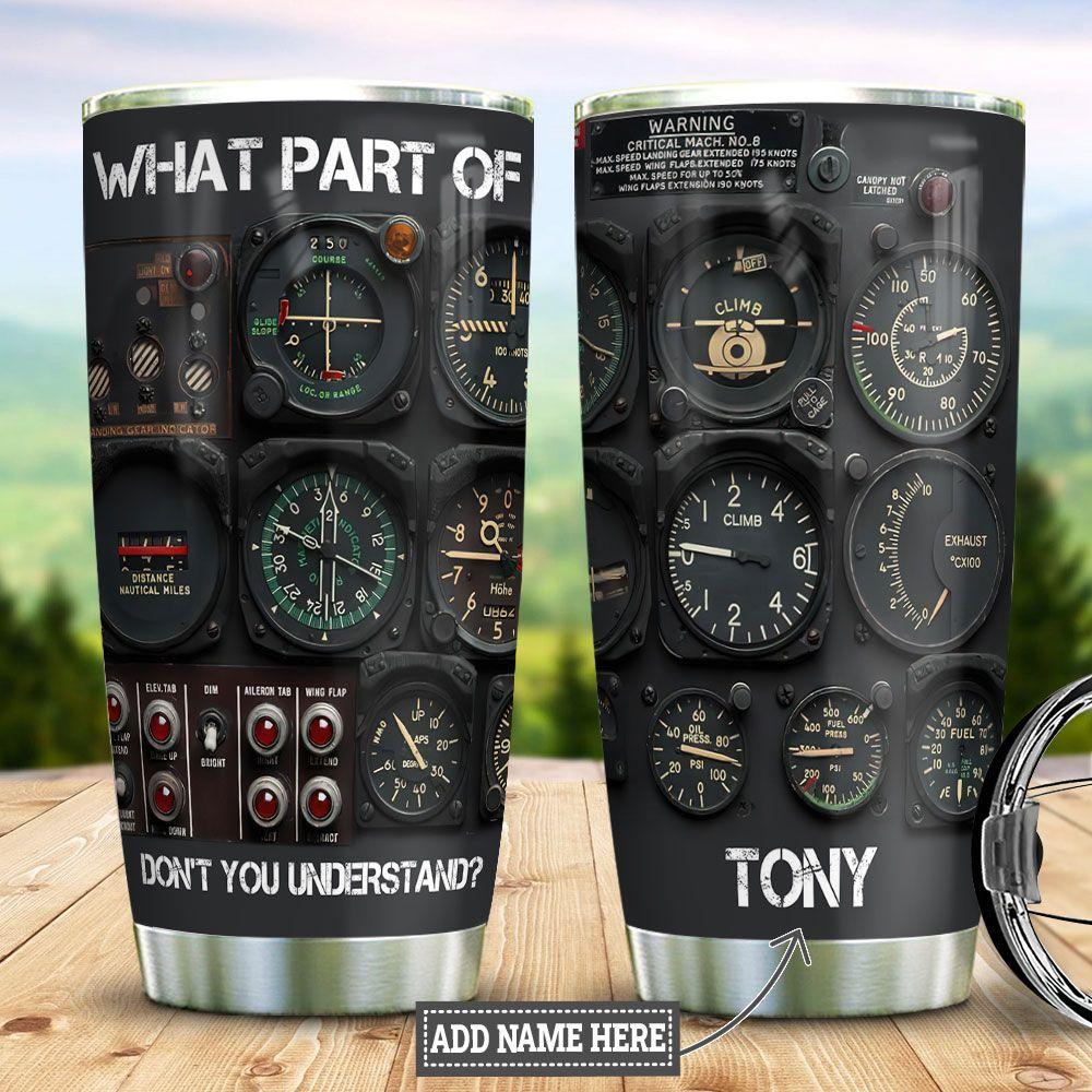Personalized Pilot Gauges Understand Stainless Steel Tumbler