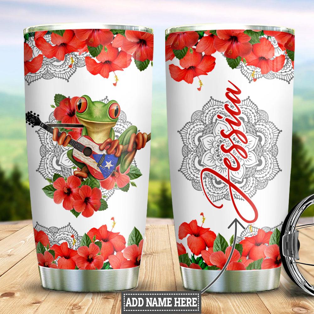 Personalized Puerto Rico Woman Stainless Steel Tumbler