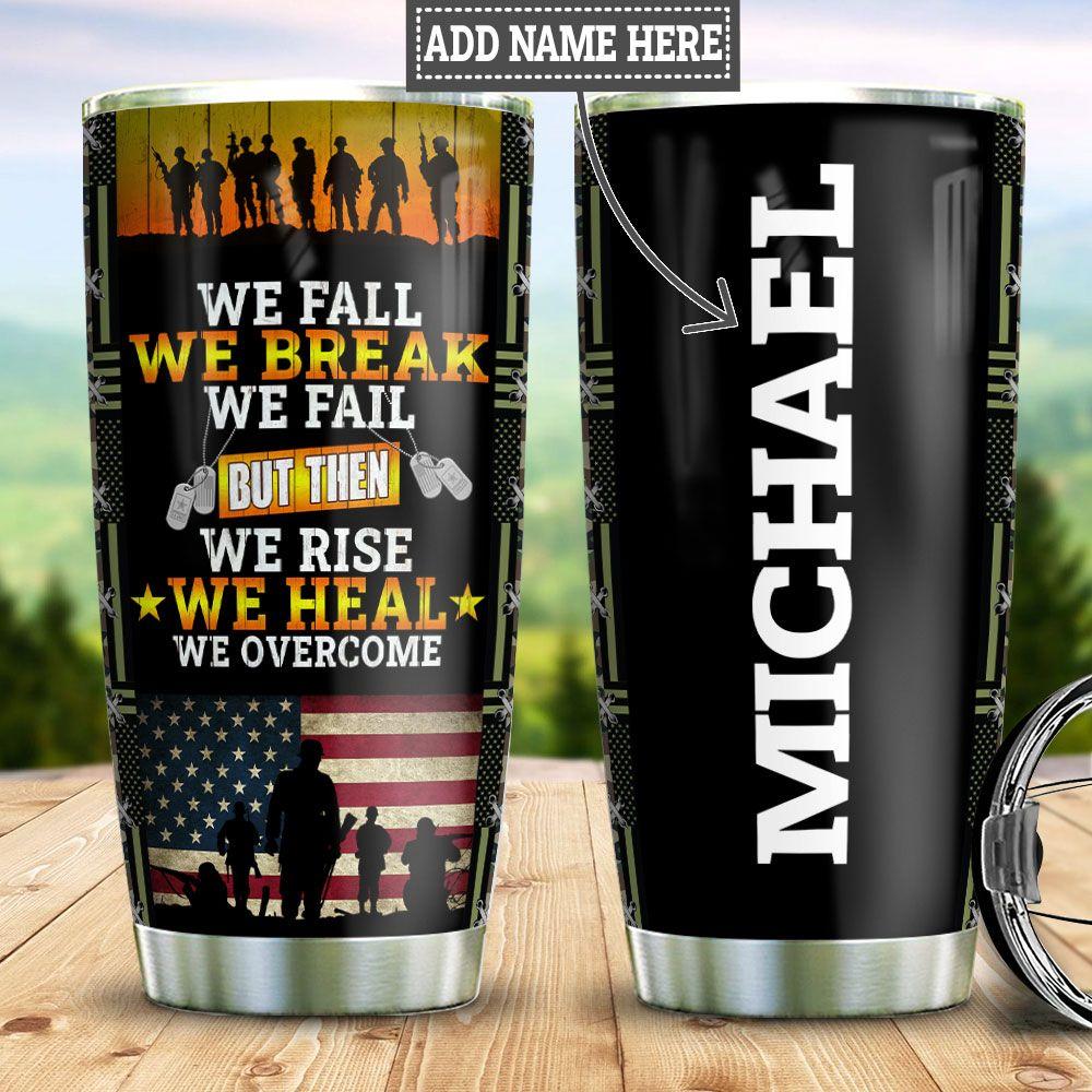Personalized US Army Veteran Stainless Steel Tumbler