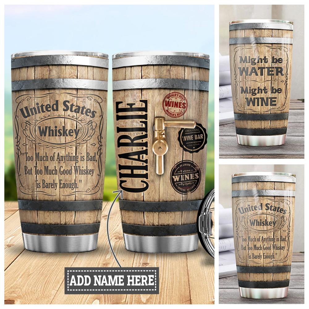 Personalized Wine Barrel Full Object Customized Stainless Steel Tumbler