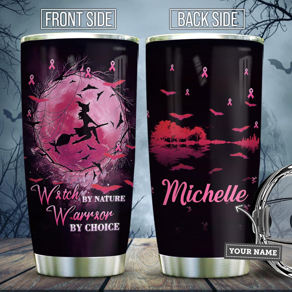 Pink Warrior BRC Witch Personalized Stainless Steel Tumbler