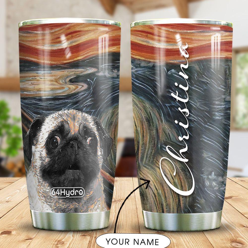 Pug Personalized Stainless Steel Tumbler