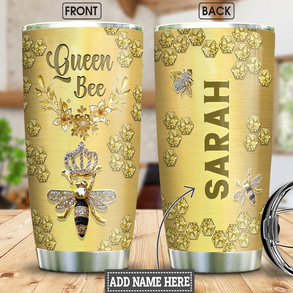 Queen Bee Jewelry Style Personalized Stainless Steel Tumbler
