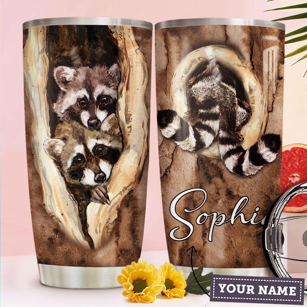 Raccoon Personalized Stainless Steel Tumbler