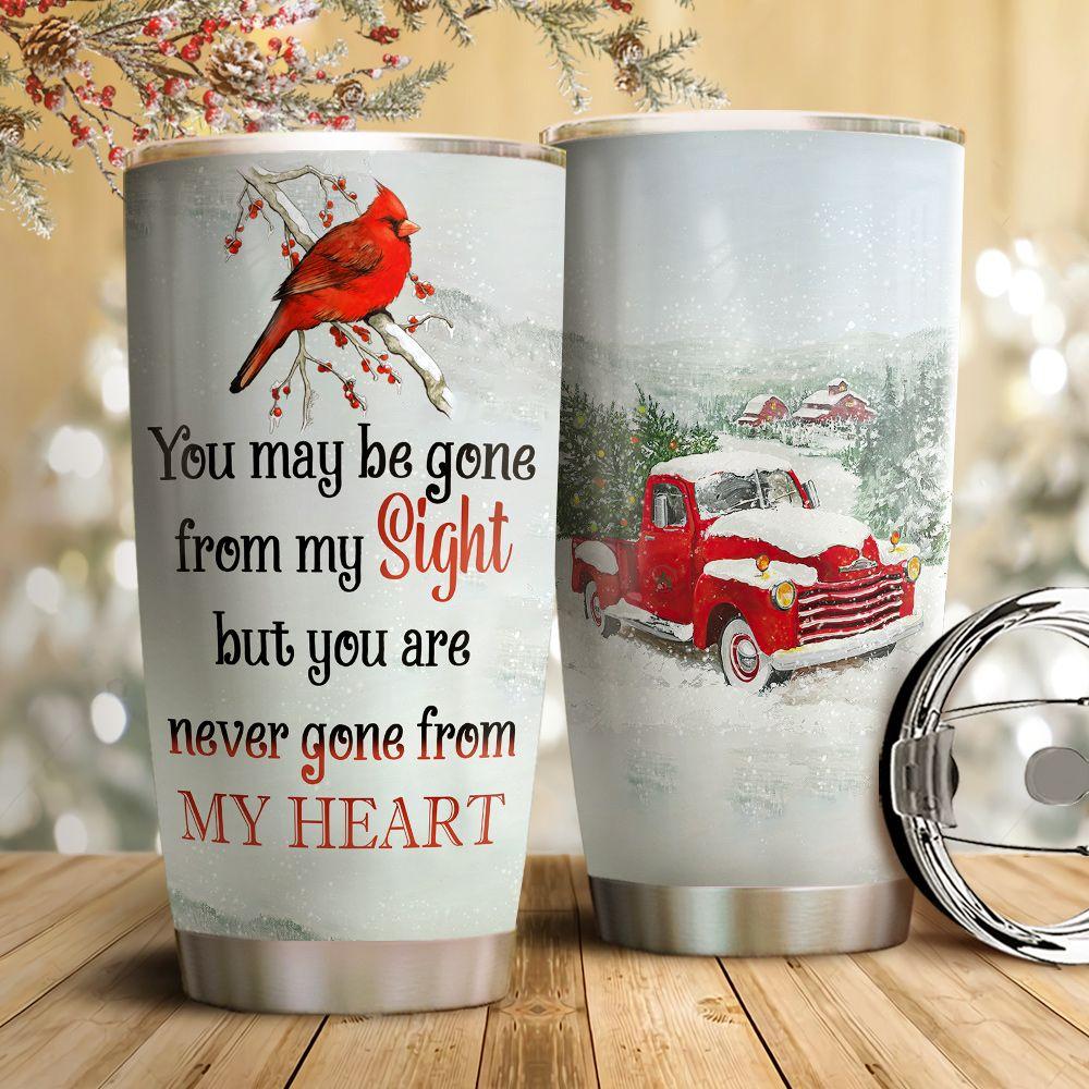 Red truck Cardinal Stainless Steel Tumbler