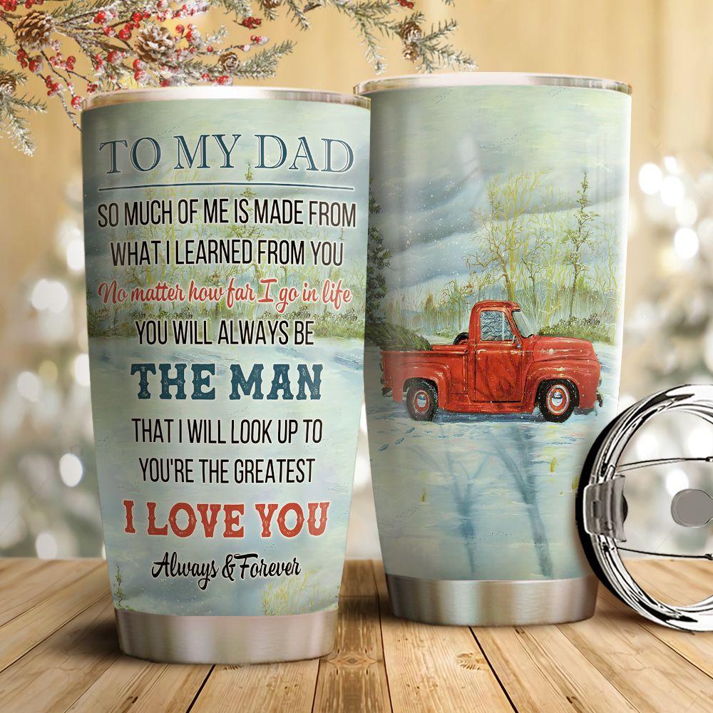 Red Truck To My Dad Stainless Steel Tumbler