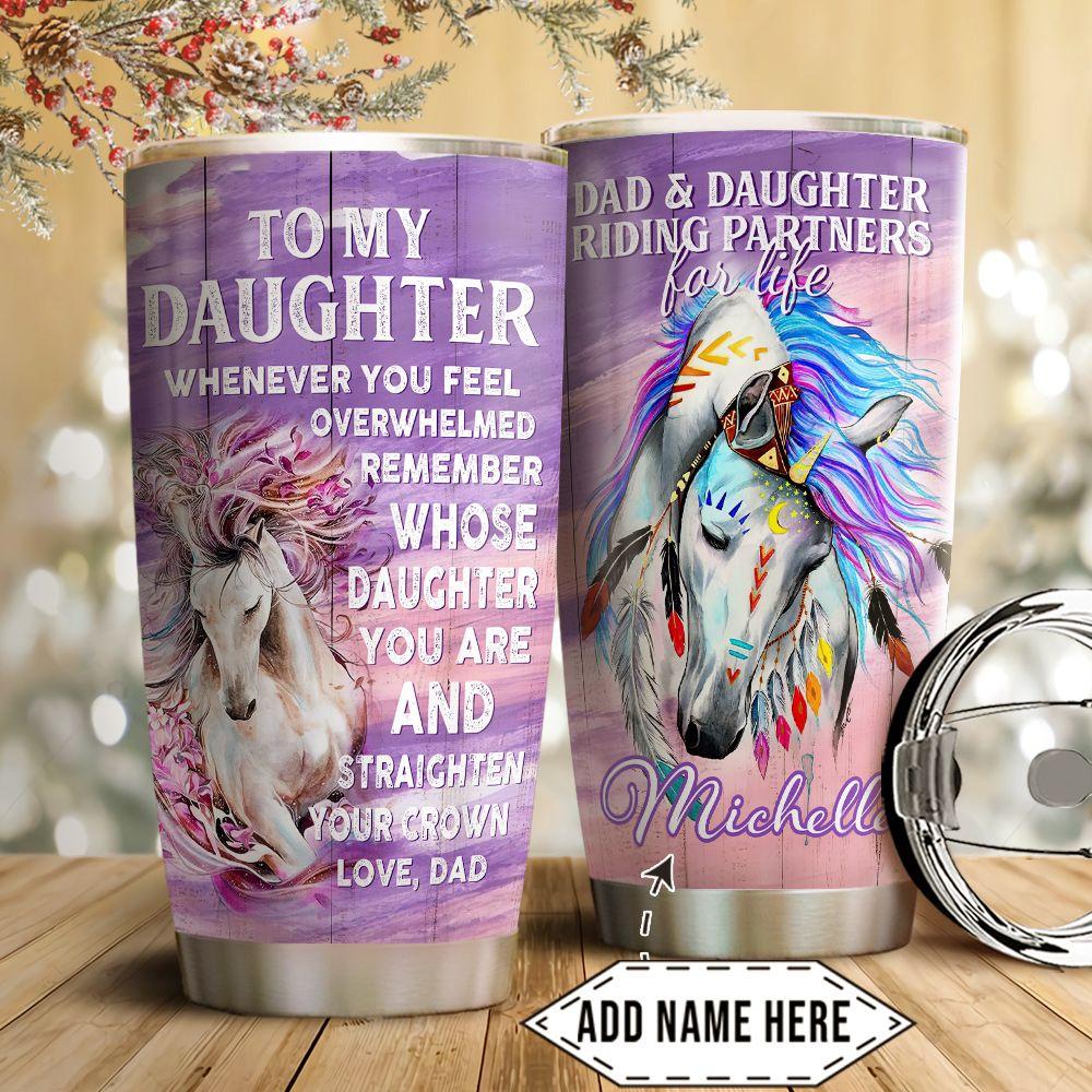 Riding Horse Personalized Stainless Steel Tumbler