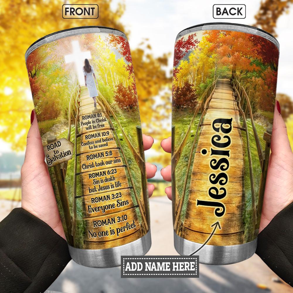 Road To Salvation Personalized Stainless Steel Tumbler