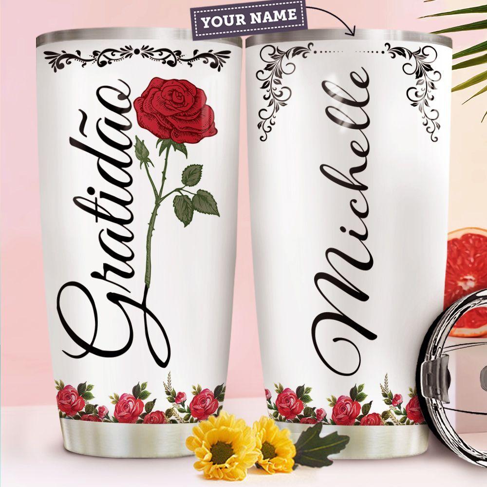 Roses Personalized Stainless Steel Tumbler