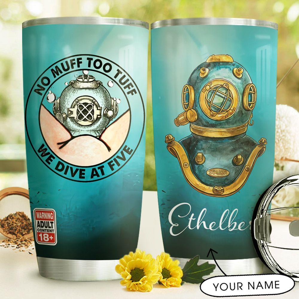Scuba Diving Personalized Stainless Steel Tumbler