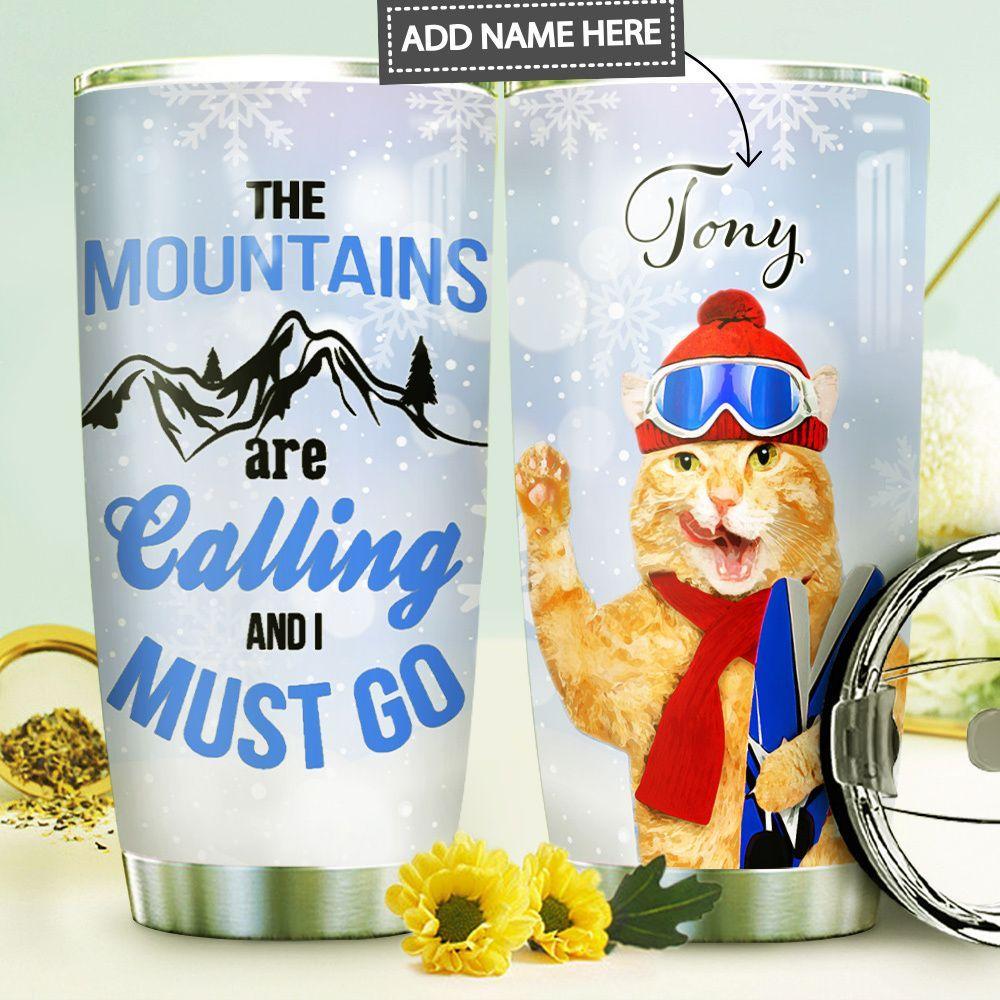 Snowboarding Personalized Stainless Steel Tumbler