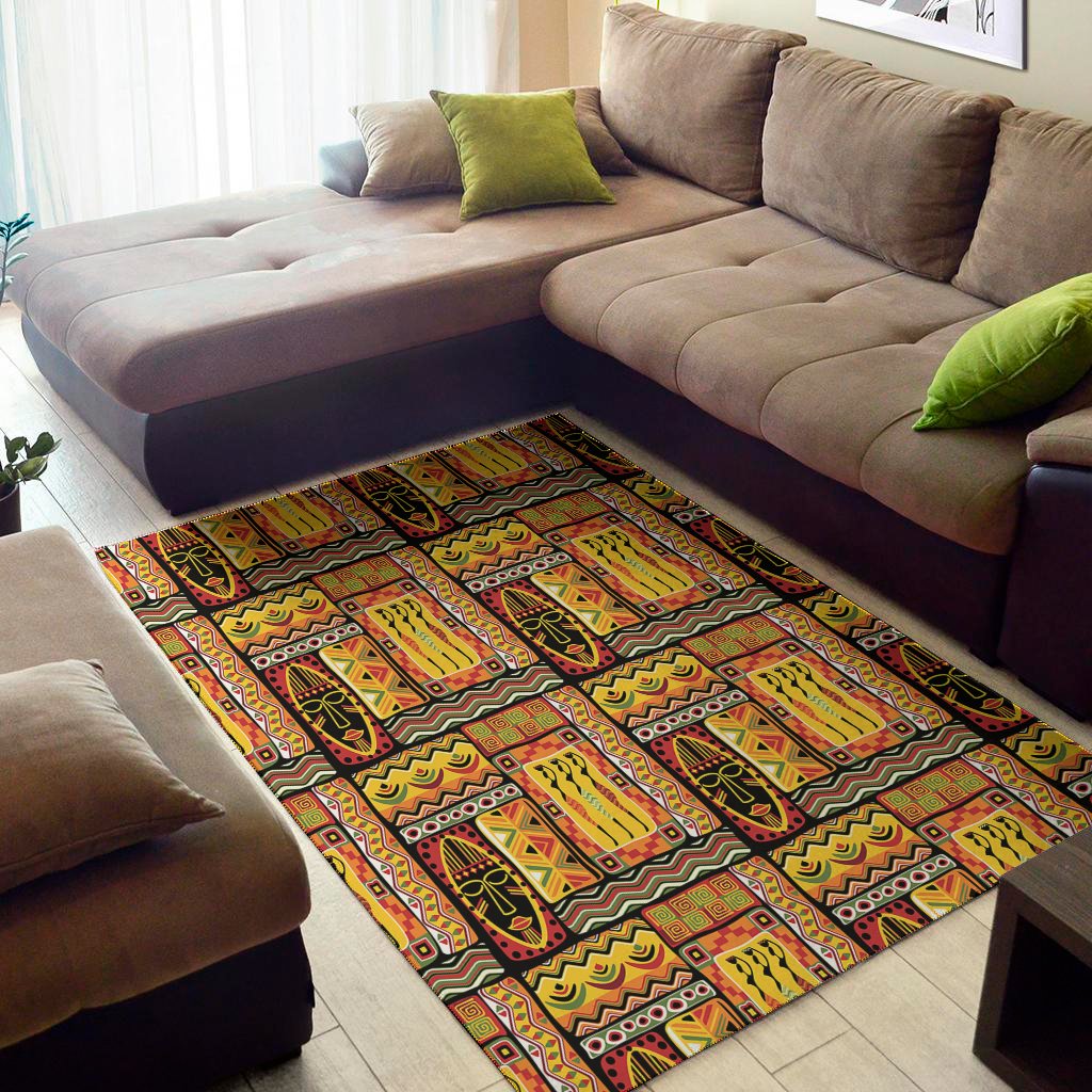 Sunset Ethnic African Tribal Print Area Rug Floor Decor