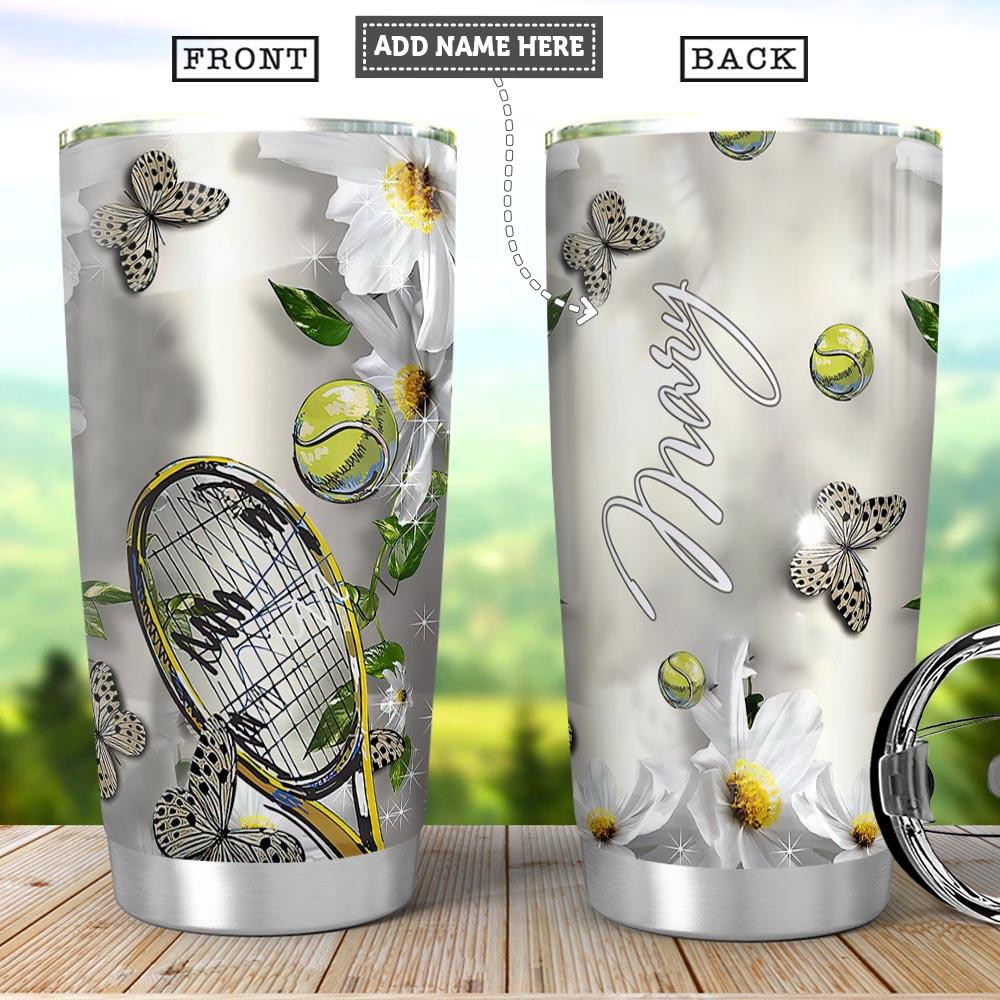 Tennis Personalized Stainless Steel Tumbler