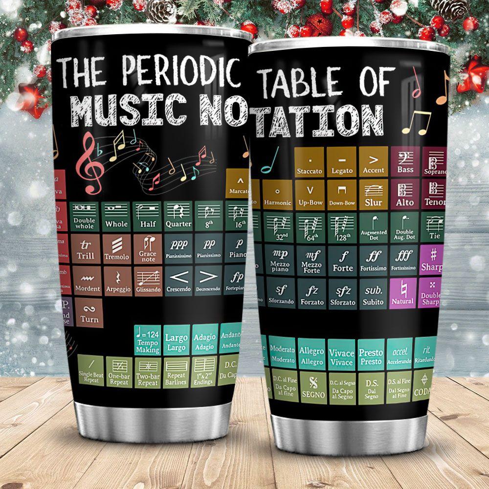 The Periodic Table Of Music Stainless Steel Tumbler