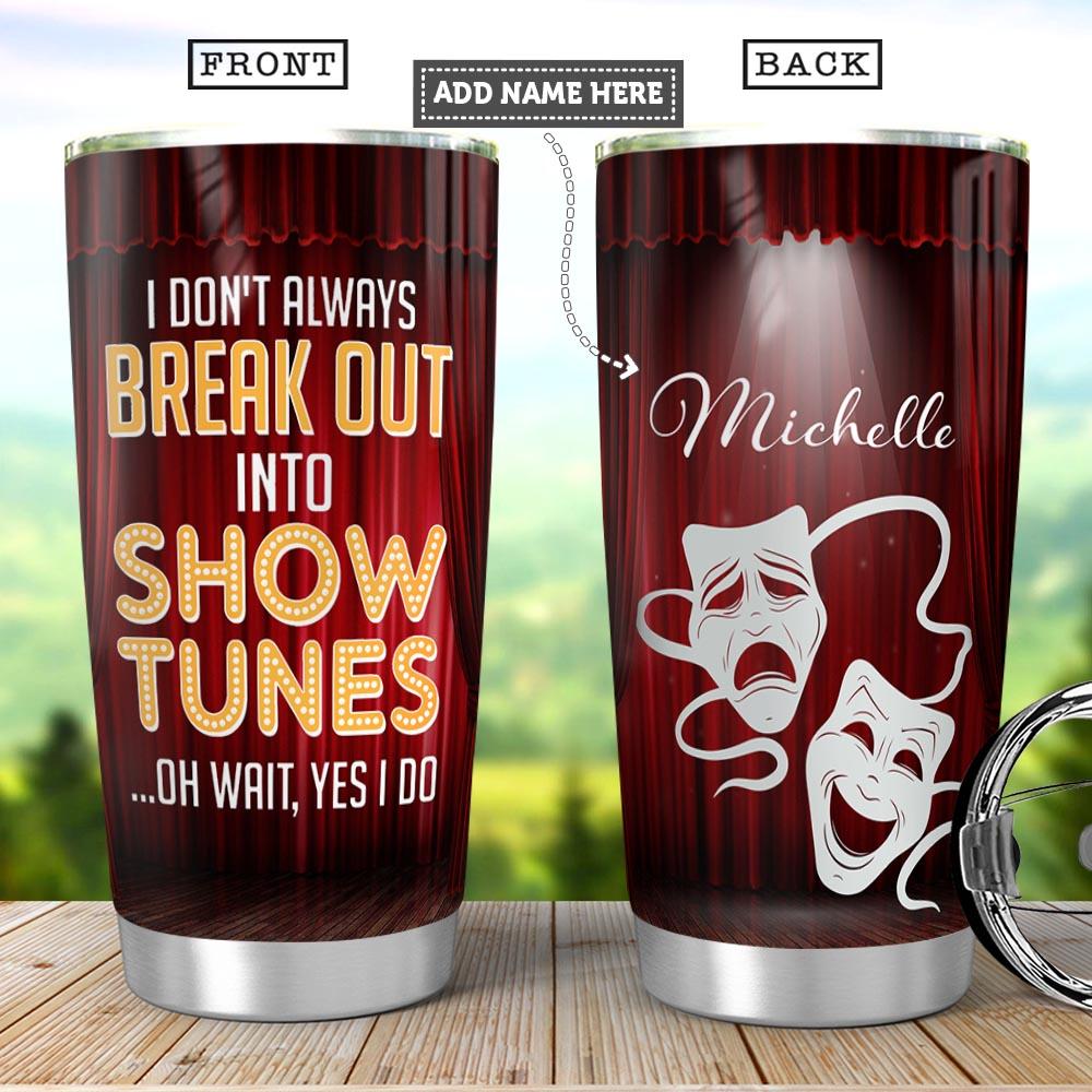 Theatre Personalized Stainless Steel Tumbler