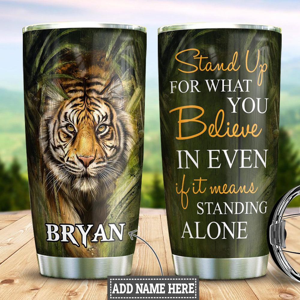 Tiger Personalized Stainless Steel Tumbler
