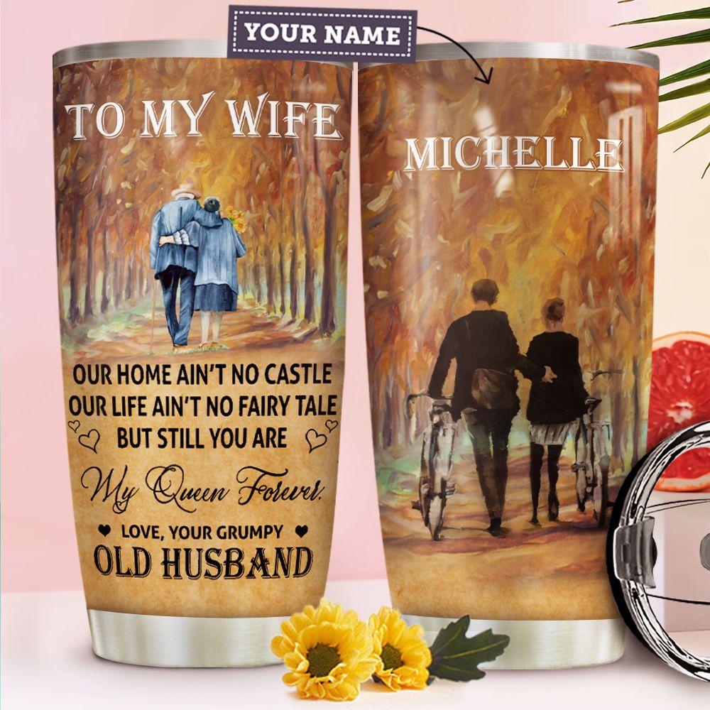 To Husband Personalized Stainless Steel Tumbler