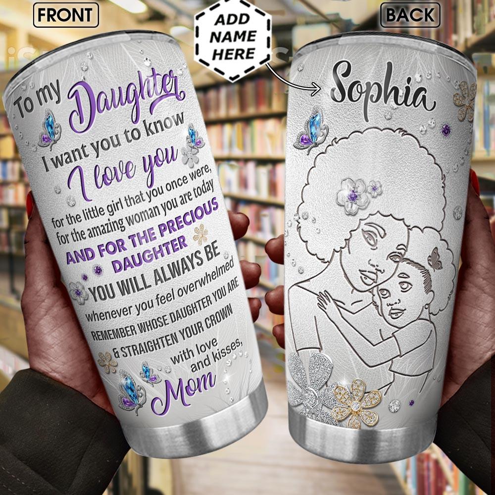 To My Daughter Jewelry Style BWM Personalized Stainless Steel Tumbler