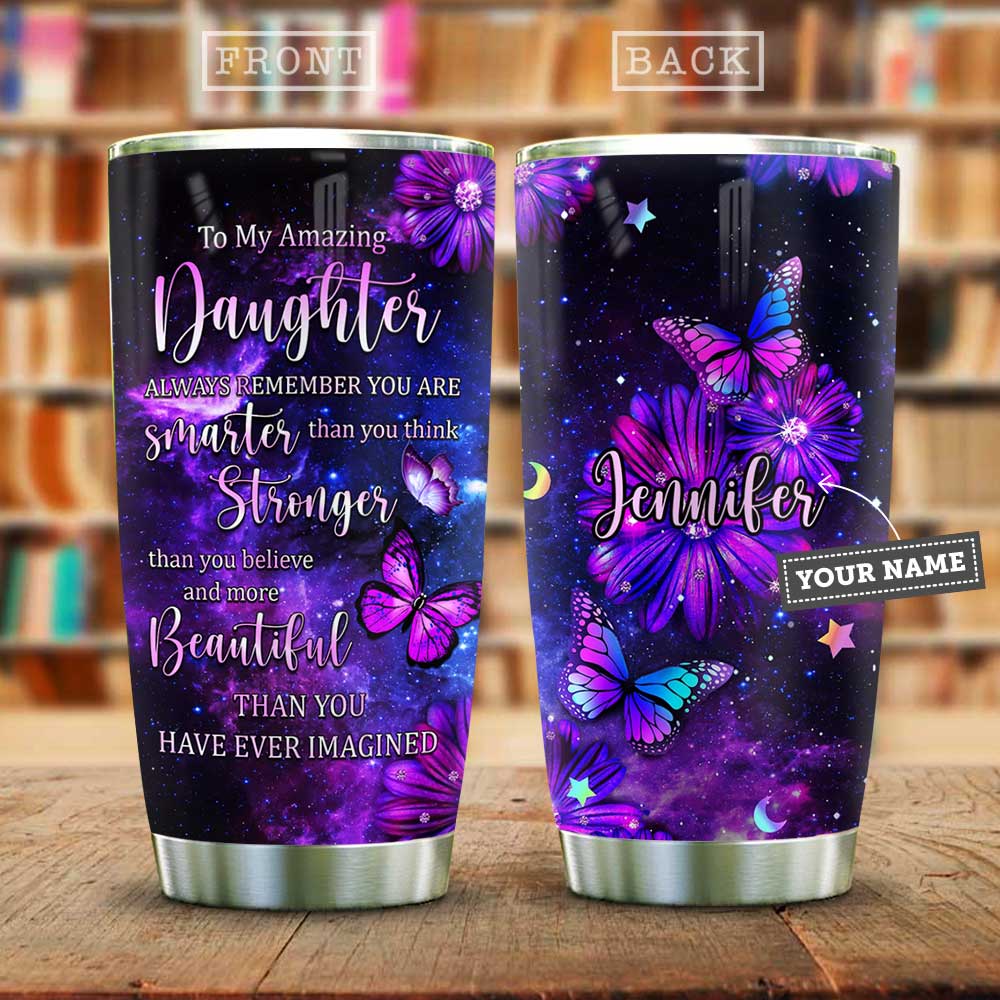 To My Daughter Personalized KD1 Stainless Steel Tumbler