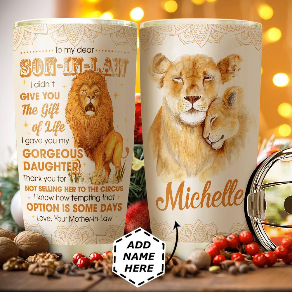 To my Son in Law Personalized Stainless Steel Tumbler