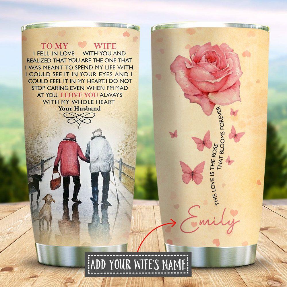 To My Wife Personalized Stainless Steel Tumbler