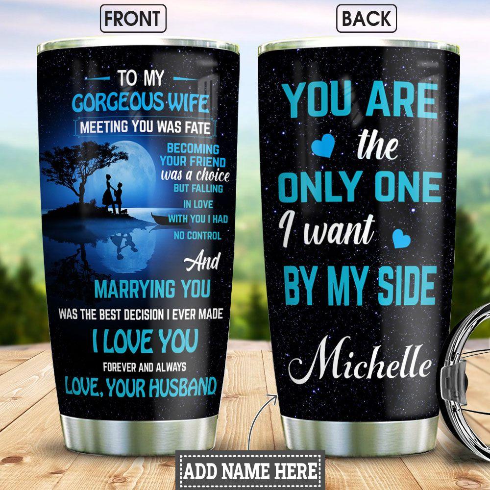 To Wife Personalized Stainless Steel Tumbler