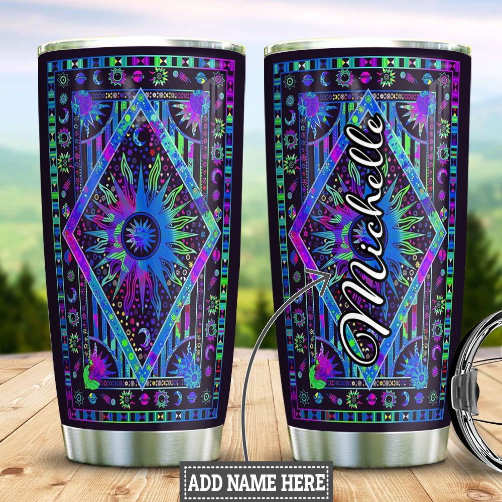 Trippy Hippie Personalized Stainless Steel Tumbler