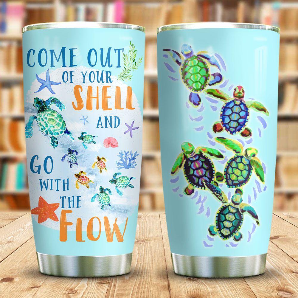 Turtle Come Out Of Your Shell Stainless Steel Tumbler