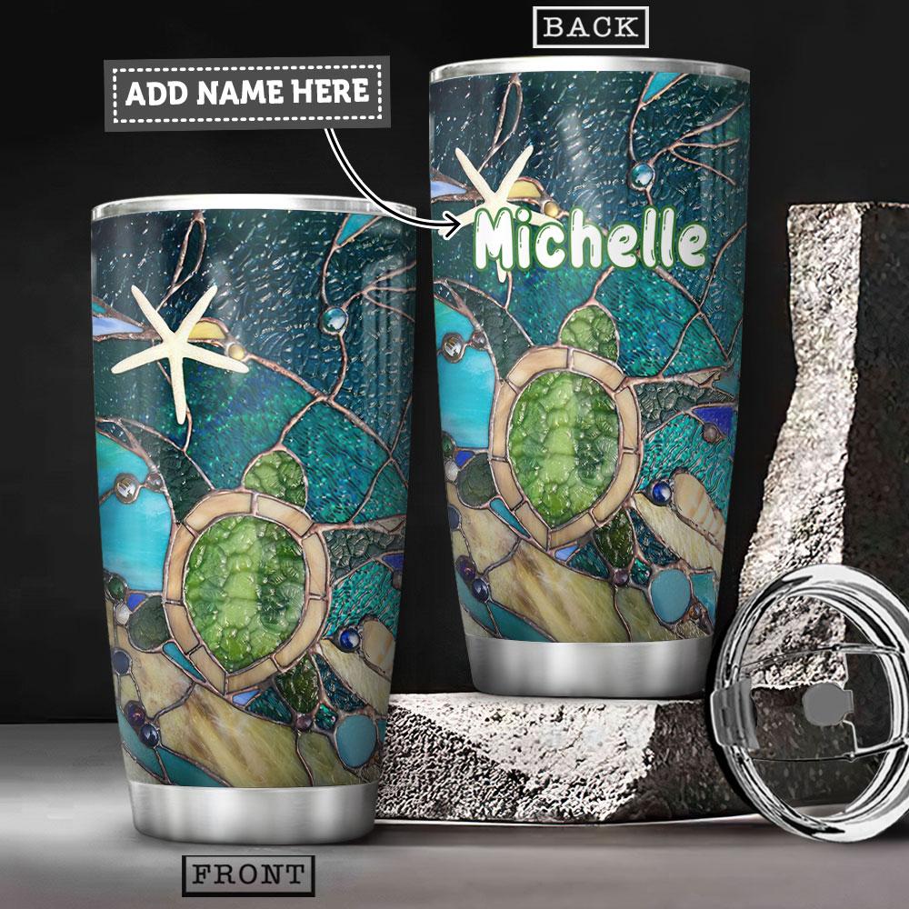 Turtles Personalized Stainless Steel Tumbler