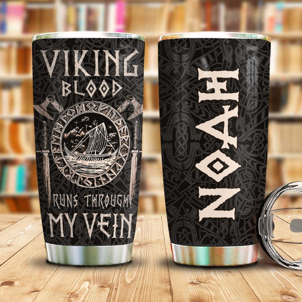 Viking Blood Personalized Stainless Steel Tumbler
