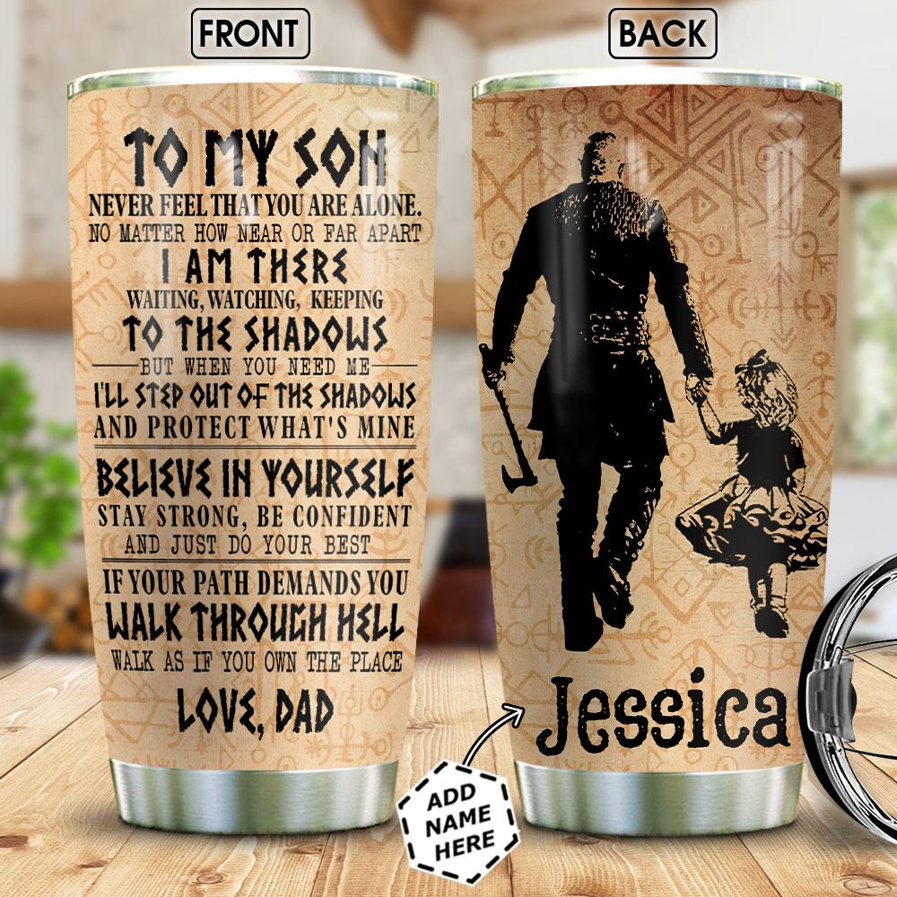Viking To My Daughter Personalized Stainless Steel Tumbler
