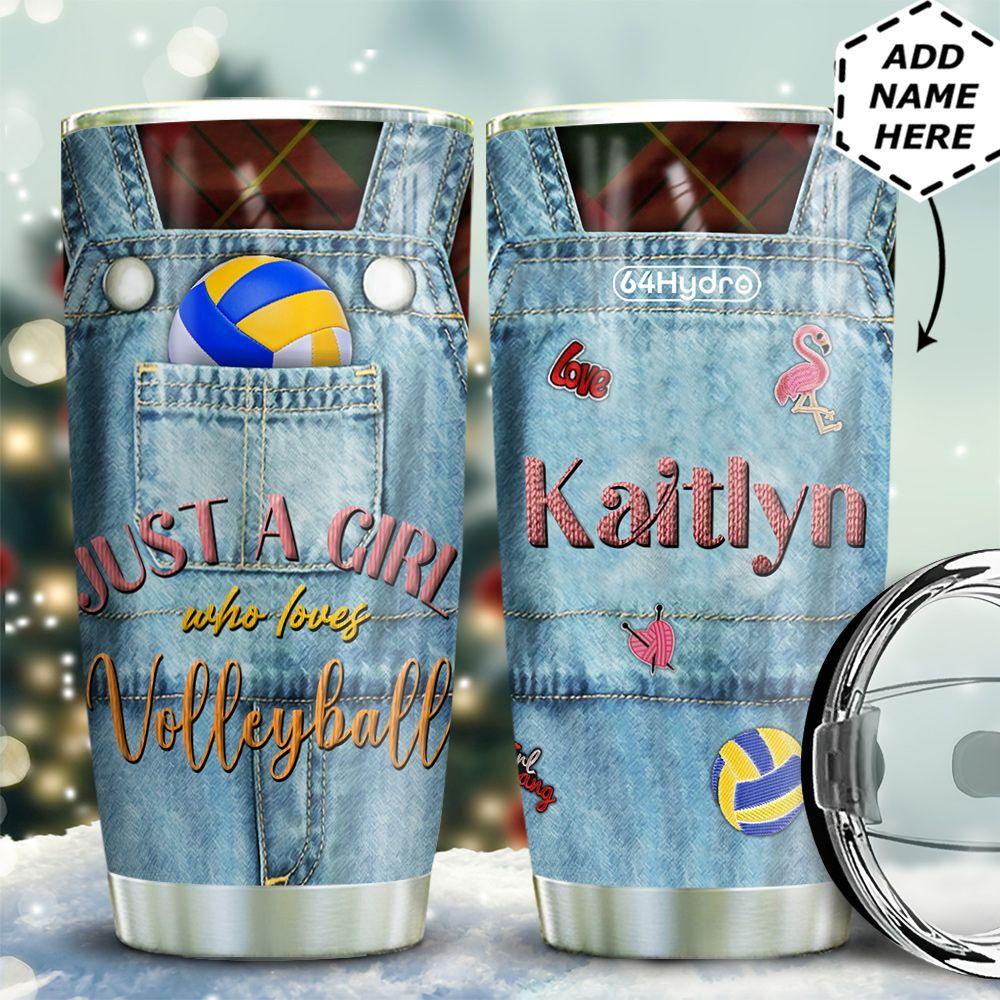 Volleyball Personalized Stainless Steel Tumbler