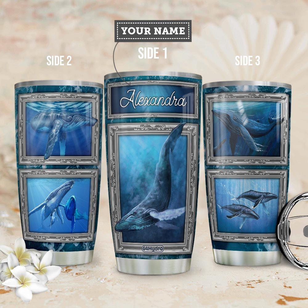 Whale Personalized Stainless Steel Tumbler
