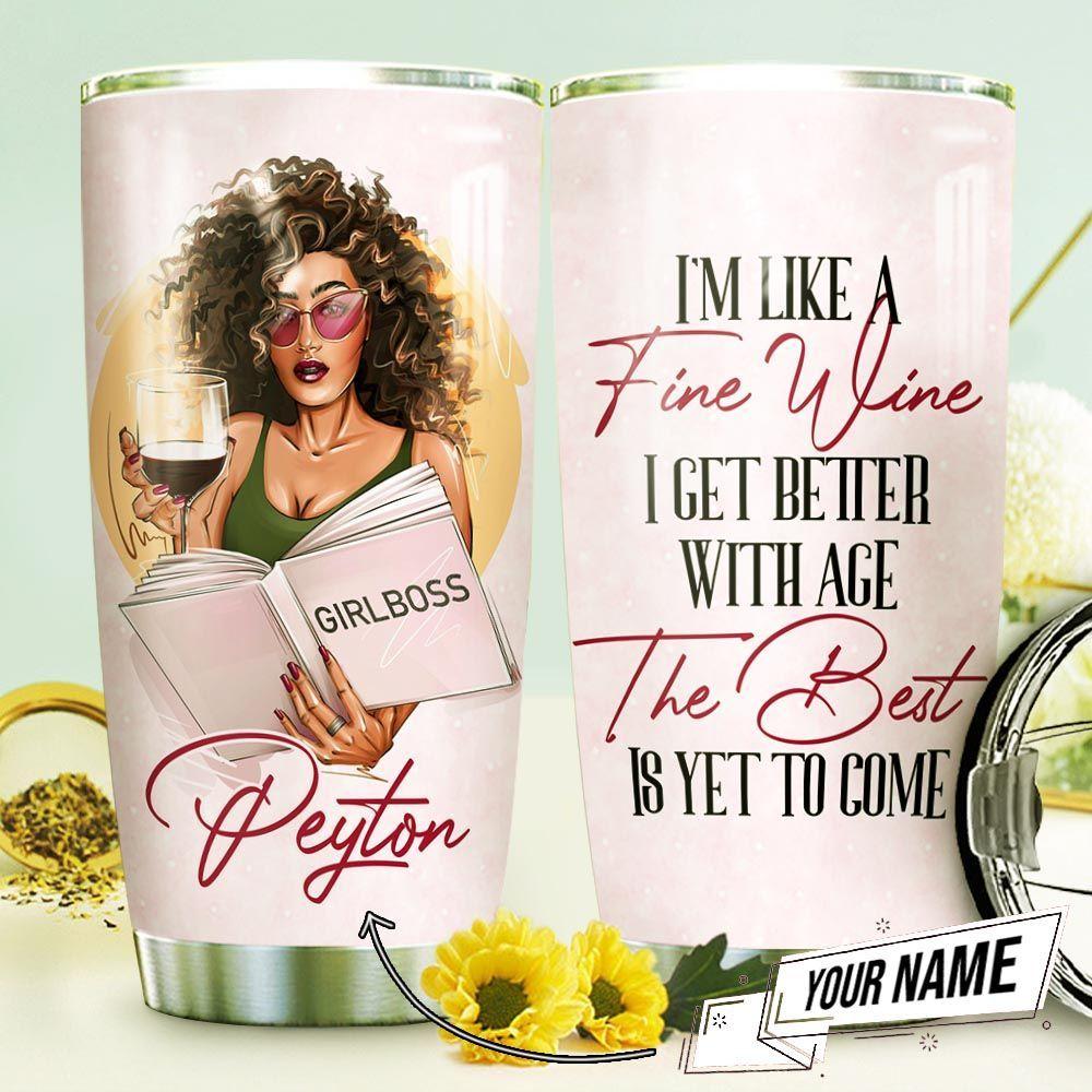 Wine And Woman Personalized Stainless Steel Tumbler