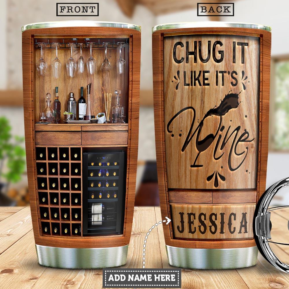 Wine Lover Personalized Stainless Steel Tumbler