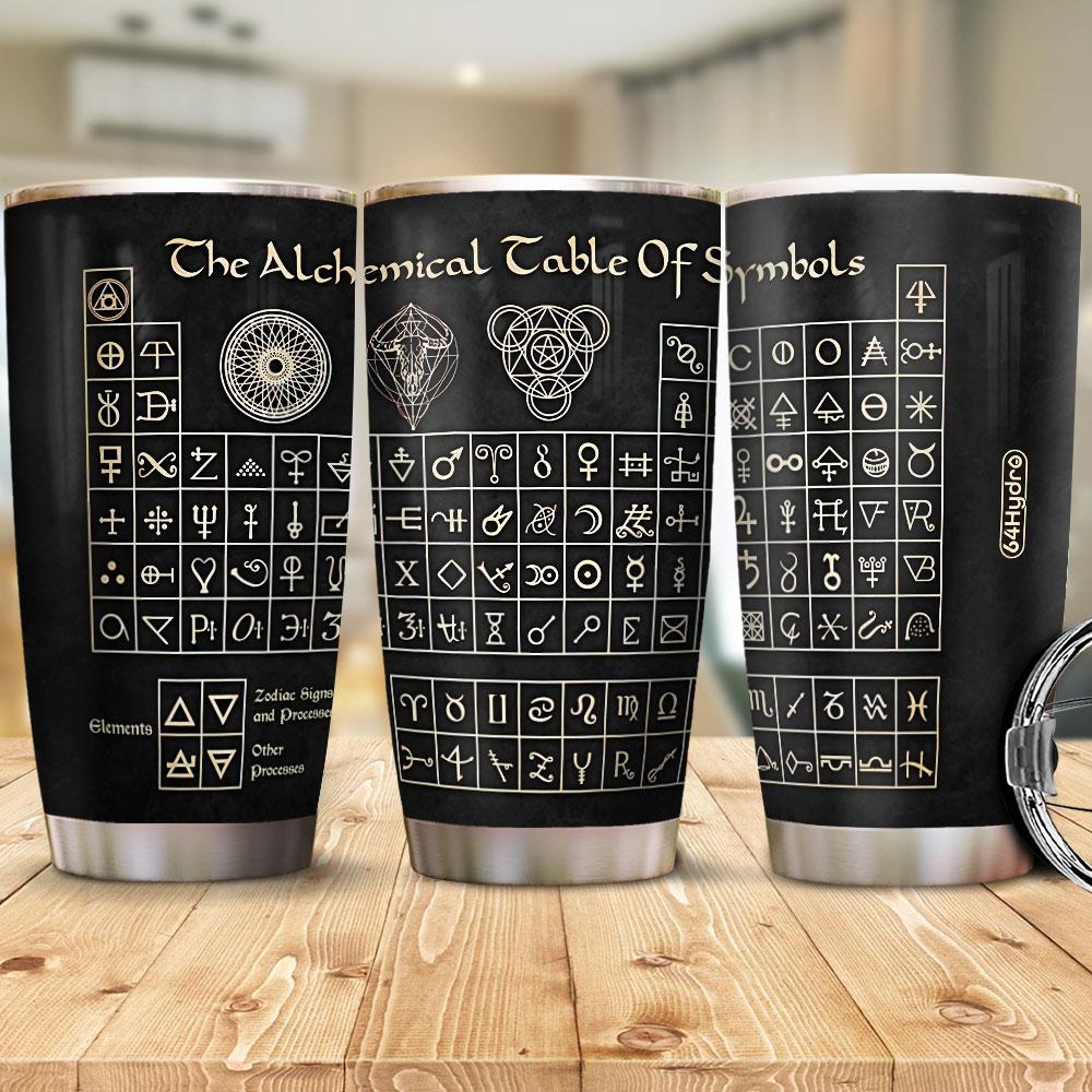 Witch Alchemical Table Of Symbol Stainless Steel Tumbler