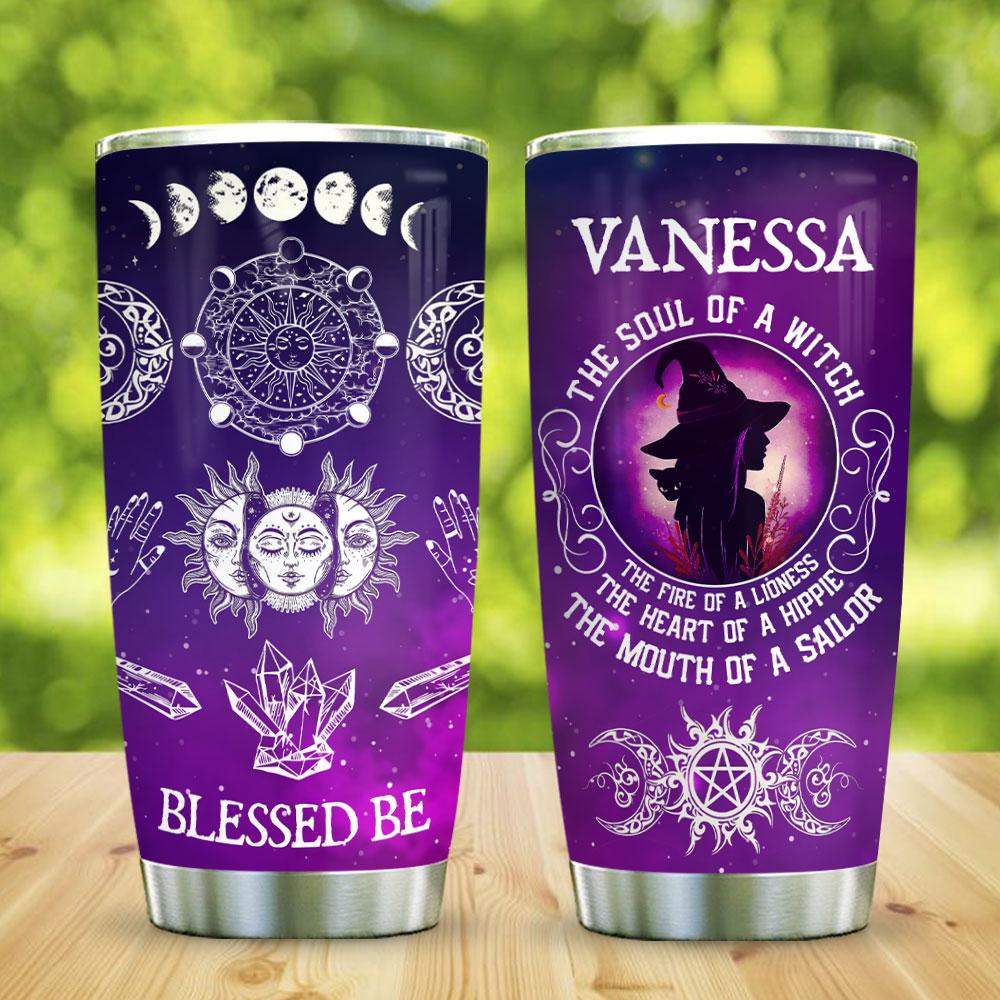 Witch Blessed Be Personalized Stainless Steel Tumbler