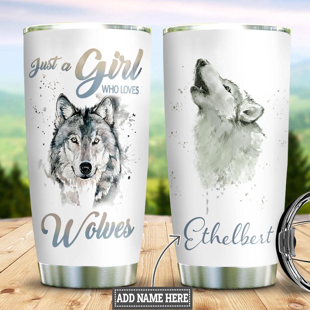 Wolf Lover Personalized Stainless Steel Tumbler