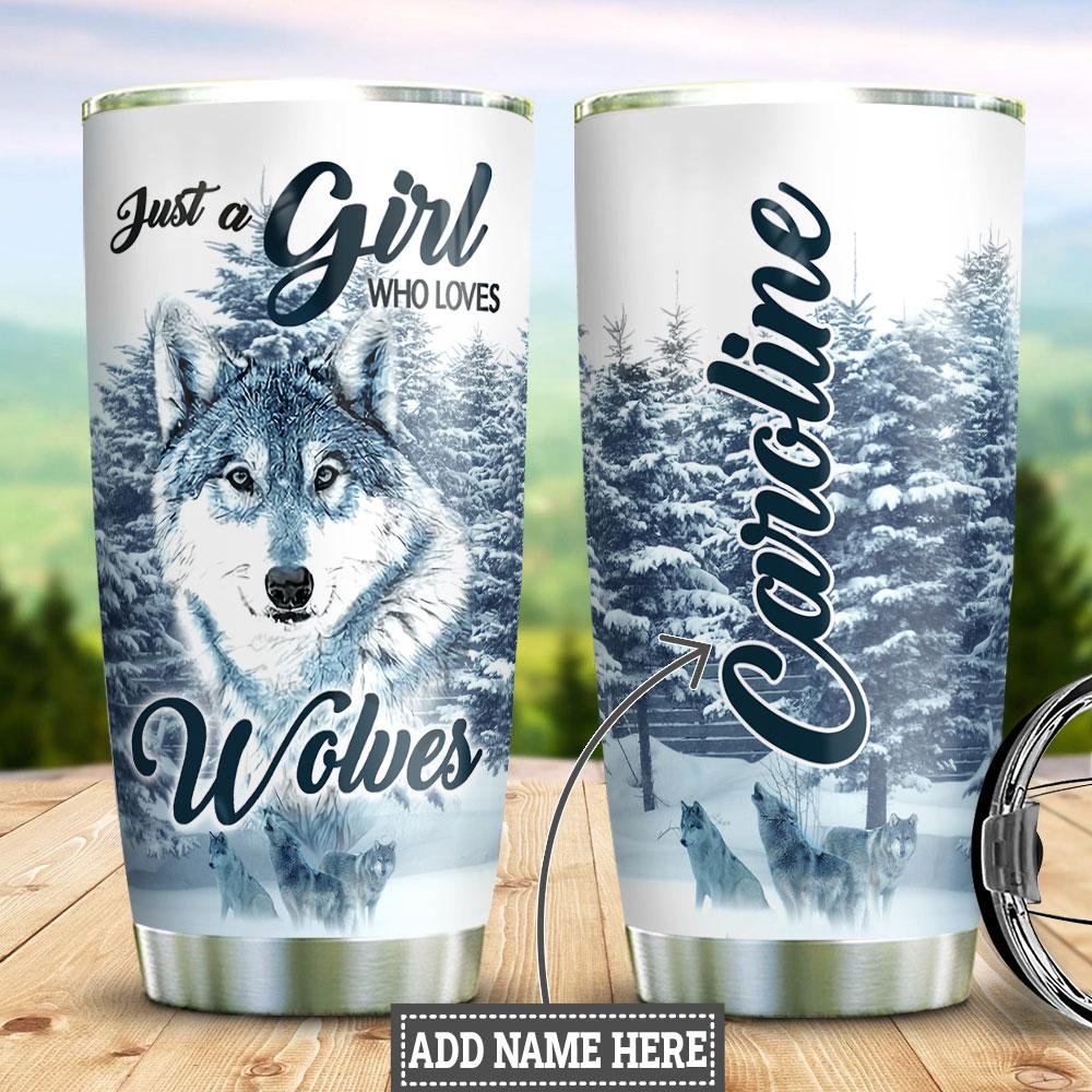 Wolf Personalized Stainless Steel Tumbler