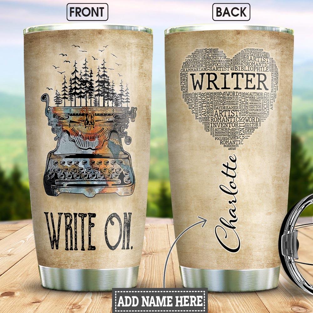 Writer Personalized Stainless Steel Tumbler