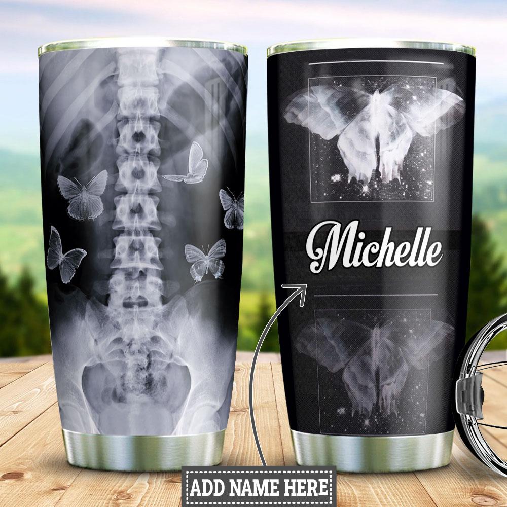 Xray Butterfly Personalized Stainless Steel Tumbler