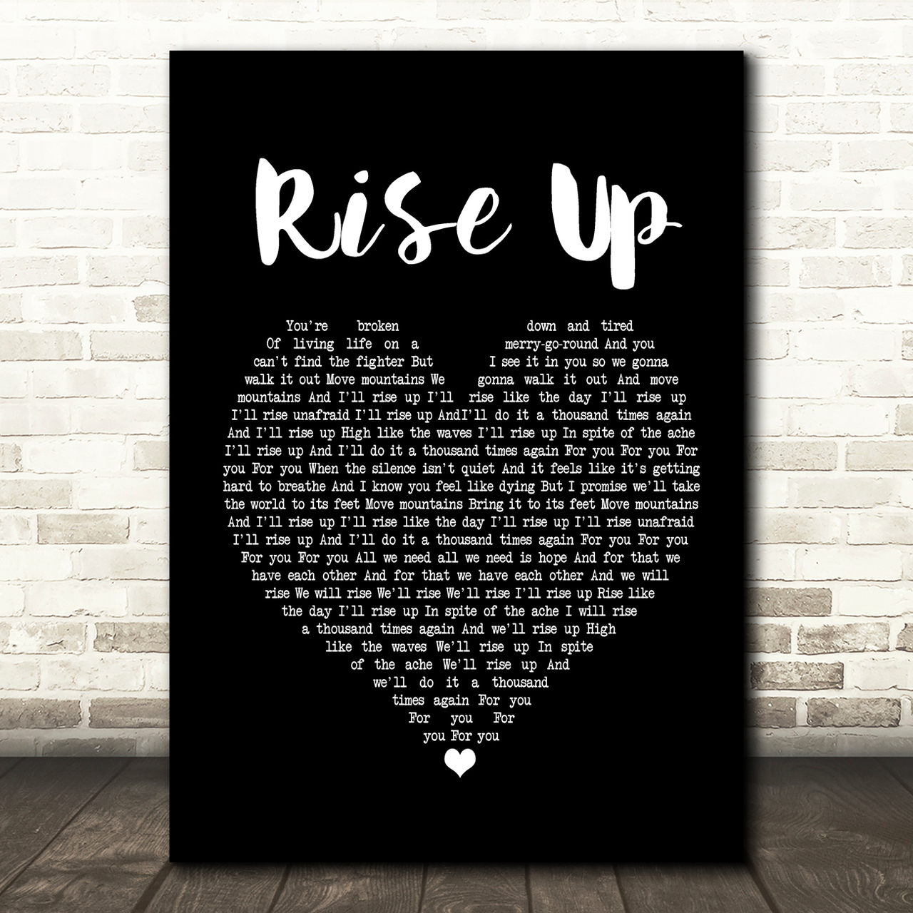 Andra Day Rise Up Black Heart Song Lyric Music Print
