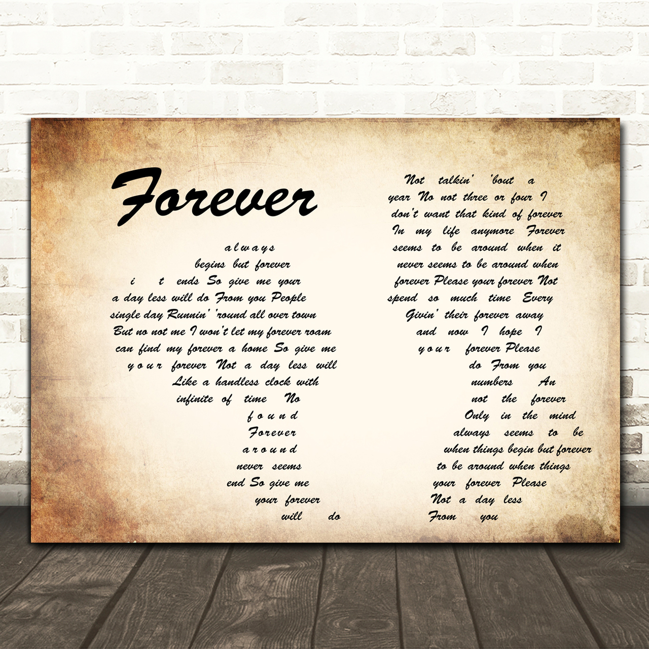 Ben Harper Forever Man Lady Couple Song Lyric Quote Music Poster Print