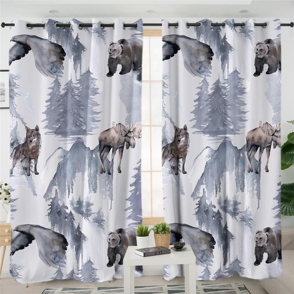 Cold Beasts Window Curtains Home Decor