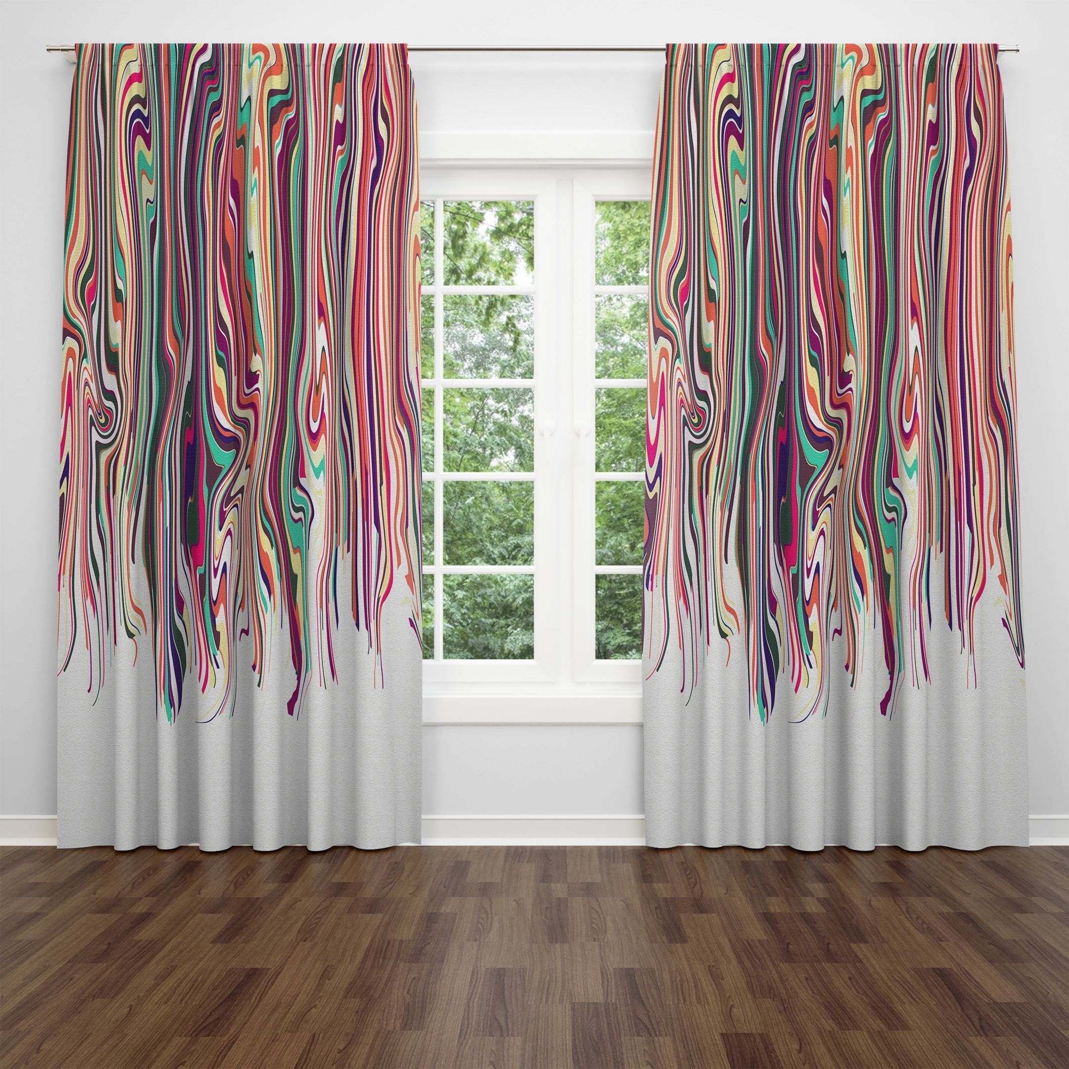 Eclectic Hippie Boho Sheer and Blackout Window Curtains Home Decor